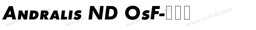 Andralis ND OsF字体转换